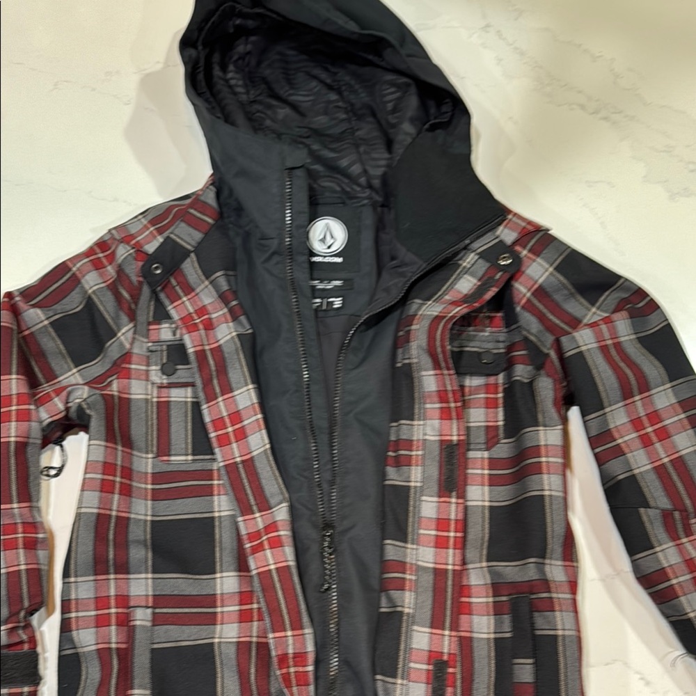 Volcom Plaid Hooded Jacket